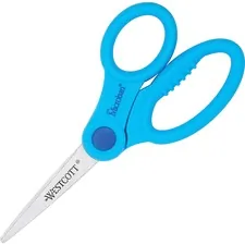 ACME UNITED CORPORATION ACM 14607 — Westcott 5 Kids Pointed Microban Scissors - 5 Overall Length - Straight-left/right - Stainless Steel - Pointed Tip - Assorted - 1 Each