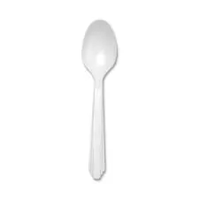 National Industries For the Blind 7340000221317 — SKILCRAFT Plastic Flatware Utensil - 100 Piece(s) - 100/Pack - Plastic - White - 100 Piece(s) - 100/Pack - Plastic - White