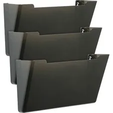 National Industries For the Blind 7520015827277 — SKILCRAFT 7520-01-582-7277 Vertical Wall Hanging File - 14.9 Height x 13.3 Width x 4 Depth - Stackable - Polystyrene - 3 / Pack