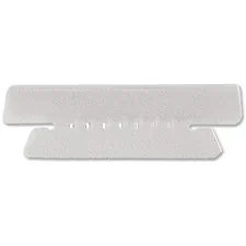 National Industries For the Blind 7510013754510 — SKILCRAFT Hanging File Folder Tab - Blank Tab(s) - 3 Tab(s)/Set - 3.50 Tab Height - Clear Plastic Tab(s) - 25 / Pack