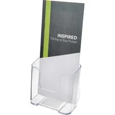DEFLECTO DEF 77501 — Deflecto Single Compartment DocuHolder - 1 Pocket(s) - 7.8 Height x 4.4 Width x 3.3 Depth - Desktop - Clear - Plastic - 1 Each
