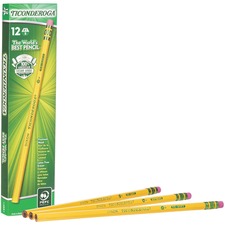 DIXON TICONDEROGA CO. DIX 13881 - Ticonderoga Wood-Case Pencils - 1 Lead - Yellow Barrel - 12 