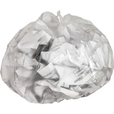 Genuine Joe GJO 01755 — Joe High-Density Can Liners - Small Size - 10 gal - 24 Width x 24 Length x 0.31 mil (8 Micron) Thickness - High Density - Clear - Resin - 1000/Carton - Office Waste, Industrial Trash