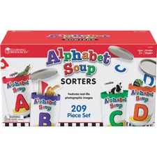 Learning Resources LRN LER6801 — Learning Resources Alphabet Soup Sorters Skill Set - Theme/Subject: Learning - Skill Learning: Alphabet, Letter Sound, Shape, Vocabulary, Oral Language, Sorting, Motor Skills - 4-7 Year