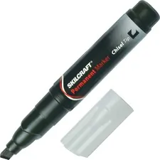 National Industries For the Blind 7520009731059 — SKILCRAFT Tube Type Permanent Board Marker - Wide Marker Point - Chisel Marker Point Style - Black - 12 / Dozen