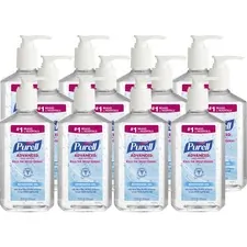 GOJO GOJ 365912CT — PURELL® Sanitizing Gel - 12 fl oz (354.9 mL) - Pump Bottle Dispenser - Hand - Clear - 12 / Carton
