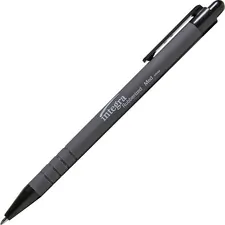 Integra ITA 30031 — Integra Rubber Barrel Retractable Ballpoint Pens - Medium Pen Point - 1 mm Pen Point Size - Retractable - Black - Rubber Barrel - 12 / Dozen