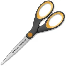 ACME UNITED CORPORATION ACM 14851 — Westcott 7 Titanium Bonded Non-stick Scissors - 7 Overall Length - Straight-left/right - Titanium - Pointed Tip - Yellow - 1 Each