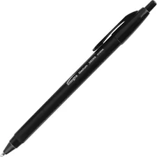 Integra ITA 38089 — Integra Triangular Barrel Retractable Ballpnt Pens - Medium Pen Point - Retractable - Black - Black Plastic Barrel - 12 / Dozen