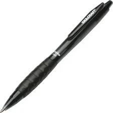 National Industries For the Blind 7520014457233 — SKILCRAFT Retractable Vista Ballpoint Pen - Fine Pen Point - Refillable - Retractable - Black - Transparent Barrel - 12 / Dozen