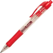 Integra ITA 36159 — Integra Retractable 0.7mm Gel Pens - Medium Pen Point - 0.7 mm Pen Point Size - Retractable - Red Gel-based Ink - Red Barrel - Metal Tip - 12 / Dozen