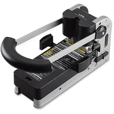 Carl Manufacturing USA CUI 62300 — CARL Extra Heavy-duty Two-hole Punch - 2 Punch Head(s) - 300 Sheet of 20lb Paper - 1/4 Punch Size - Round Shape - Silver