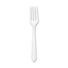 National Industries For the Blind 7340000221315 — SKILCRAFT Plastic Flatware Utensil - 100 Piece(s) - 100/Pack - Plastic - White - 100 Piece(s) - 100/Pack - Plastic - White