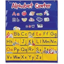 Learning Resources LRN LER2246 — Learning Resources Alphabet Center Pocket Chart - Theme/Subject: Learning - Skill Learning: Alphabet, Picture Words, Word Building, Letter Sound, Visual, Uppercase Letters, Lowercase Letters, Vowels, Matching, Spelling, Consonant - 3+ - 1 Each