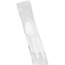 Genuine Joe GJO 58926 — Joe Fork/Knife/Spoon Utensil Kit - 250/Carton - Polystyrene - White
