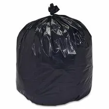 National Industries For the Blind 8105013862399 — SKILCRAFT Heavy-duty Recycled Trash Bag - 60 gal - 38 Width x 60 Length x 1.50 mil (38 Micron) Thickness - Low Density - Black - Polyethylene, Resin - 100/Carton