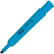 Integra ITA 33323 — Integra Chisel Desk Liquid Highlighters - Chisel Marker Point Style - Fluorescent Blue - 12 / Dozen