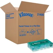 KIMBERLY CLARK KCC 21400 — Kimberly-Clark Facial Tissue With Pop-Up Dispenser - 2 Ply - White - 100 Per Box - 1 / Carton