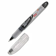 National Industries For the Blind 7520015194373 — SKILCRAFT Liquid Impression Marker - Fine Pen Point - Black - Translucent Barrel - 12 / Dozen