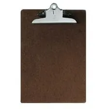 National Industries For the Blind 7520002815918 — SKILCRAFT Composition Board Clipboard - 9 x 12 1/2 - Hardboard - Brown - 1 Each
