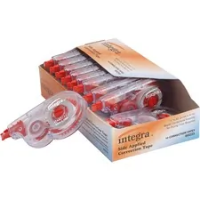 Integra ITA 60233 — Integra Side-Apply Correction Tape - 0.20 Width x 32.80 ft LengthSmoke Dispenser - Tear Resistant - 10 / Pack - Smoke