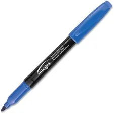 Integra ITA 30017 — Integra Permanent Fine Point Markers - Fine Marker Point - Blue - 12 / Dozen