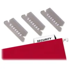 National Industries For the Blind 7510013750502 — SKILCRAFT Hanging File Folder Tab - Blank Tab(s) - 5 Tab(s)/Set - 2 Tab Height - Clear Plastic Tab(s) - 25 / Pack