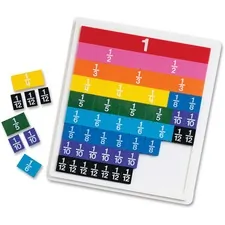 Learning Resources LRN LER0615 — Rainbow Fraction Tiles - Theme/Subject: Learning - Skill Learning: Fraction, Mathematics - 6+ - 51 / Set