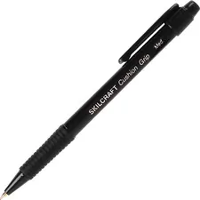 National Industries For the Blind 7520014244865 — SKILCRAFT Retractable Cushion Grip Ballpoint Pen - Medium Pen Point - Refillable - Retractable - Black - 12 / Dozen