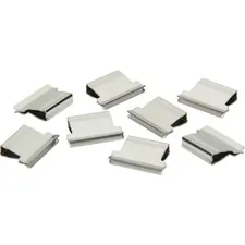 National Industries For the Blind 7510013926512 — SKILCRAFT Clam Clip Dispenser Refills - Small - 50 / Box - Stainless Steel - Stainless Steel
