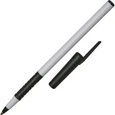National Industries For the Blind 7520015573155 — SKILCRAFT AlphaBasic Ballpoint Pen with Grip - Medium Pen Point - Black - White Barrel - 12 / Dozen