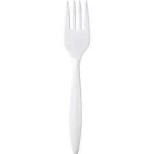 GEORGIA PACIFIC DXE PFM21 — Dixie Medium-weight Disposable Forks by GP Pro - 1000/Carton - 1000 x Fork - Plastic - White