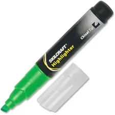 National Industries For the Blind 7520011660682 — SKILCRAFT Chisel Tip Tube Type Fluorescent Highlighter - Fine Marker Point - Chisel Marker Point Style - Fluorescent Green - 12 / Dozen