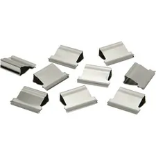 National Industries For the Blind 7510013174228 — SKILCRAFT Clam Clip Dispenser Refills - Medium - 50 / Box - Stainless Steel - Stainless Steel
