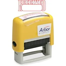 National Industries For the Blind 7520012074231 — SKILCRAFT Pre-inked Received Message Stamp - Message Stamp - Received - 1.63 Impression Width x 0.50 Impression Length - 50000 Impression(s) - Red - 1 Each