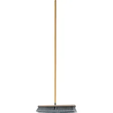 Genuine Joe GJO 60467 — Joe GJO60467, Heavy-duty Floor Sweep and Handle, 1 Each - 24 Polypropylene Bristle - 60 Handle Length - 1.25 Handle Diameter - Hardwood Handle - 1 Each