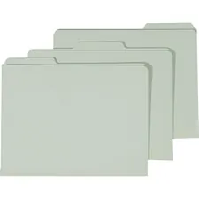 National Industries For the Blind 7530002868570 — SKILCRAFT Heavy-Duty Pressboard File Folder - 8 1/2 x 11 - 1 Expansion - Pressboard - Light Green - 100 / Box