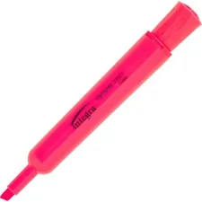 Integra ITA 33321 — Integra Chisel Desk Liquid Highlighters - Chisel Marker Point Style - Fluorescent Pink - 12 / Dozen