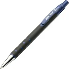 National Industries For the Blind 7520013687772 — SKILCRAFT Rubberized Barrel Retractable Ballpoint Pen - Medium Pen Point - Refillable - Blue - Rubber Barrel - 12 / Dozen