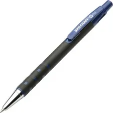 National Industries For the Blind 7520013527310 — SKILCRAFT Rubberized Barrel Retractable Ballpoint Pen - Fine Pen Point - Refillable - Retractable - Blue - Rubber Barrel - 12 / Dozen
