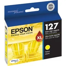 EPSON T127420 — EPSON DURABRITE ULTRA INK YELLOW INK CARTRIDGE, EXTRA HIGH-CAPACITY, WORKFORCE 6