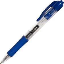 Integra ITA 36157 — Integra Retractable 0.5mm Gel Pens - Fine Pen Point - 0.5 mm Pen Point Size - Retractable - Blue Gel-based Ink - Blue Barrel - Metal Tip - 12 / Dozen