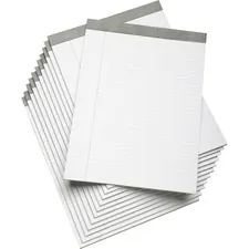 National Industries For the Blind 7530014471353 — SKILCRAFT Writing Pad - 50 Sheets - 0.31 Ruled - 16 lb Basis Weight - 8 1/2 x 11 - White Paper - Gray Binder - Perforated, Back Board - 12 / Dozen
