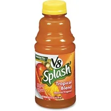 Campbells CAM 5516 - V8 Splash Fruit Juice - Tropical Flavor - 16 fl oz (473 mL) 