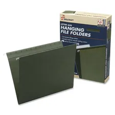 National Industries For the Blind 7530013649498 — SKILCRAFT Hanging File Folder - 8 1/2 x 11 - 2 Expansion - Paperboard - Green - 25 / Box
