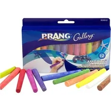 DIXON TICONDEROGA CO. DIX 53012 — Dixon Gallery Ambrite Colored Chalk - 3.2 Length - 0.4 Diameter - Assorted - 12 / Box