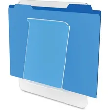 DEFLECTO DEF 65501 — Deflecto Stand-Tall Wall File - 10.5 Height x 10 Width x 2 Depth - Unbreakable, Stackable - Clear - Plastic - 1 Each