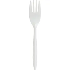 Genuine Joe GJO 20000 — Joe Medium-weight Cutlery - 1000/Carton - Polypropylene - White