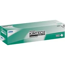 KIMBERLY CLARK KCC 34256CT — KIMTECH Kimwipes Delicate Task Wipers - 1 Ply - 14.70 x 16.60 - White - Light Duty, Anti-static - For Laboratory, Lens - 140 Per Box - 15 / Carton