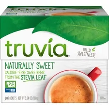 Cargill Inc TRU 8844 — Truvia Cargill All Natural Sweetener Packets - Natural Sweetener - 80/Box